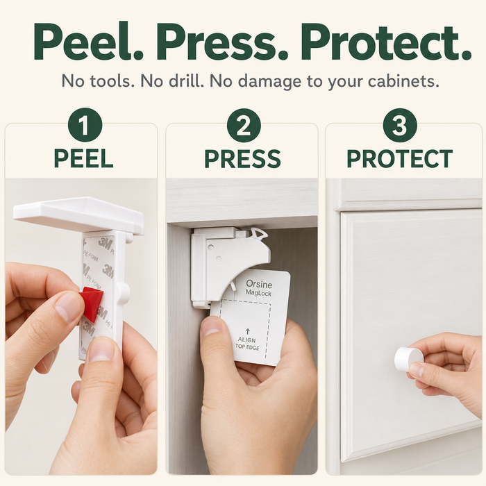 MagLock adhesive installation steps