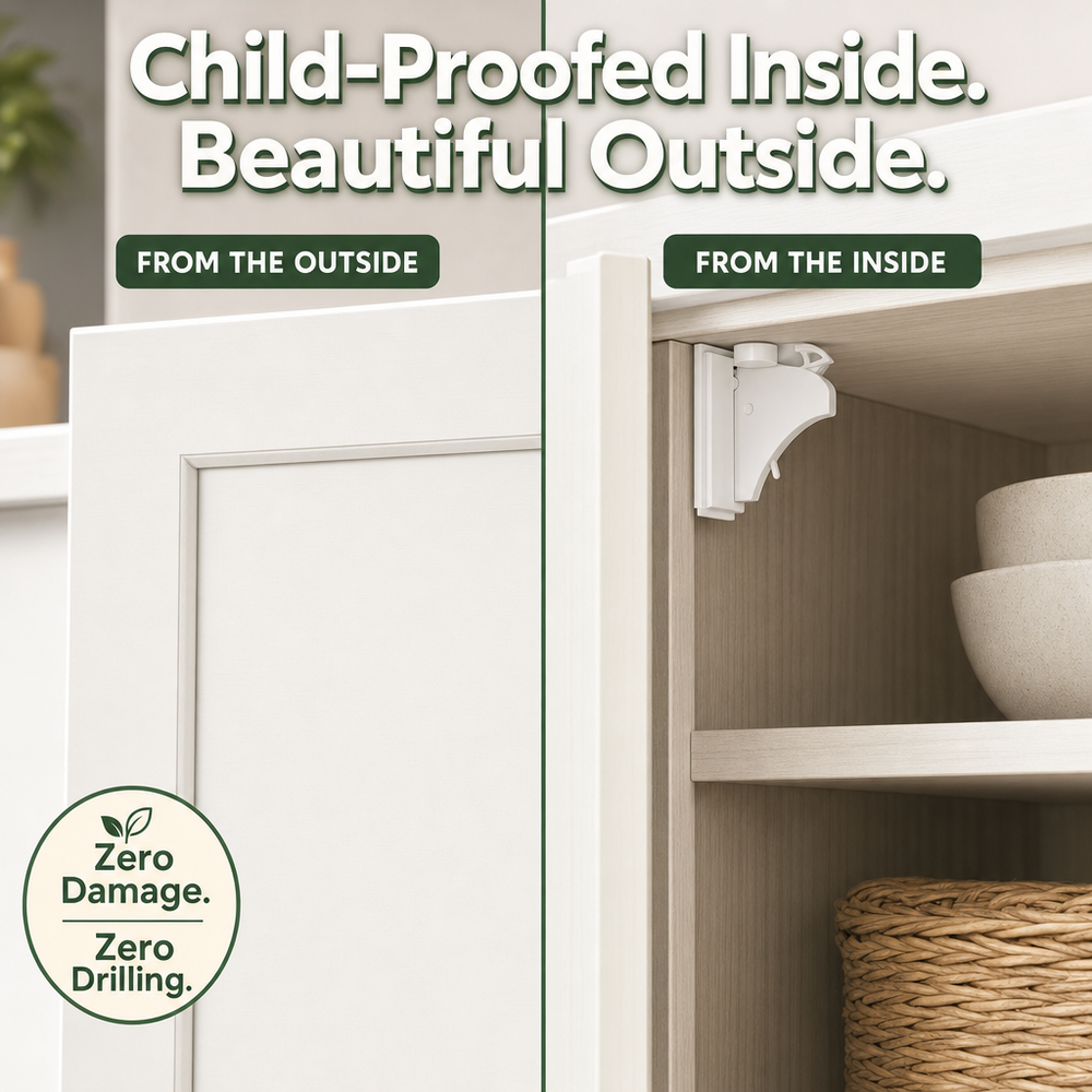 Concealed MagLock cabinet latch