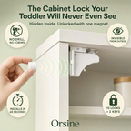 Orsine MagLock Patented Magnetic Cabinet Locks